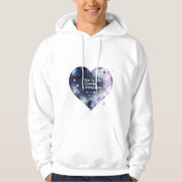Sudadera capuchada de amor cósmico masculino