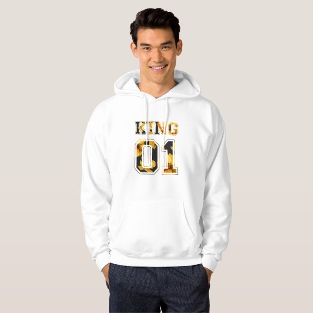 Sudadera capuchas de rey y reina (Anverso completo)