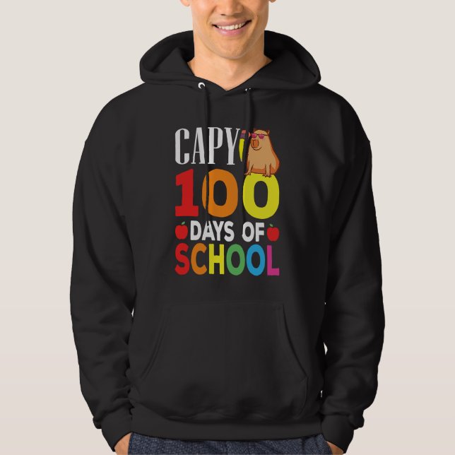 Sudadera Capy 100 Days Of School Teacher Capybara (Anverso)