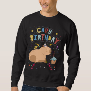 Sudadera Capy Birthday Shirt Funny Capybara Animales Boys G