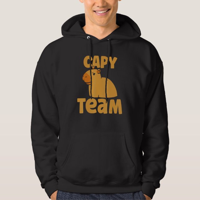Sudadera Capy Team Capybara Rodent Capybaras Animal (Anverso)