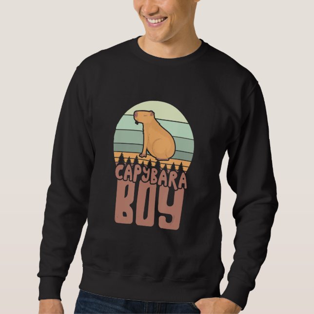 Sudadera Capybara Boy Rodent Animal Capybaras (Anverso)