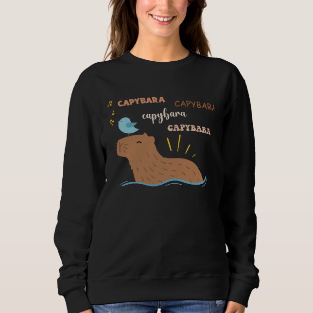 Sudadera Capybara    Cute Capybara (Anverso)