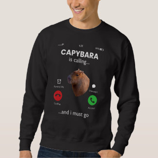 Sudadera Capybara Está Llamando Y Debo Ir Al Capibara