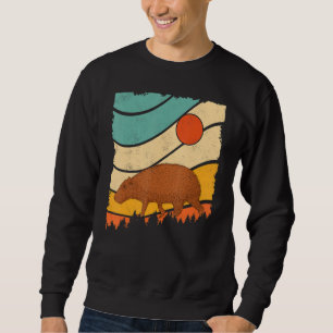 Sudadera Capybara Estilo retro vintage Impresionante cavaci