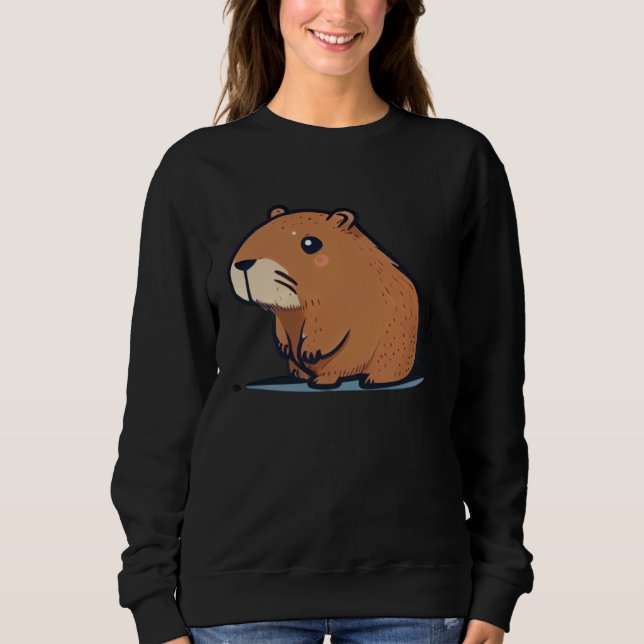 Sudadera Capybara Fan Club  and Cute Capybara Kids (Anverso)
