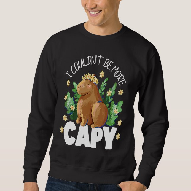 Sudadera Capybara I Couldn't Be More Capy (Anverso)