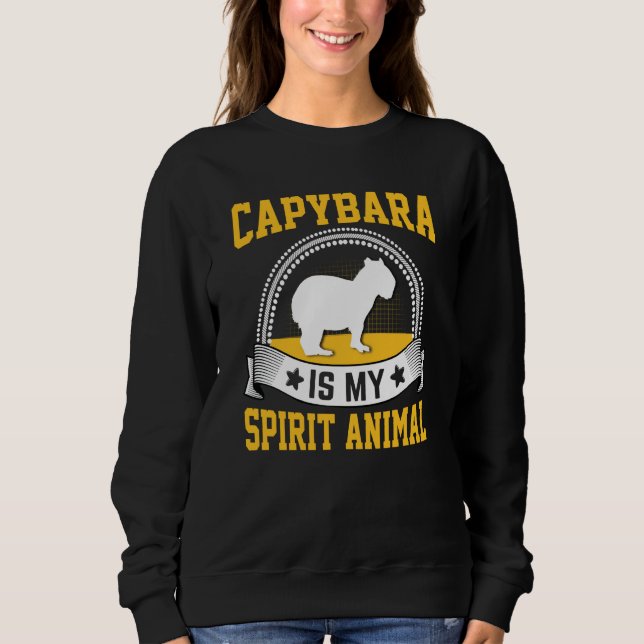Sudadera Capybara Is My Spirit Animal (Anverso)