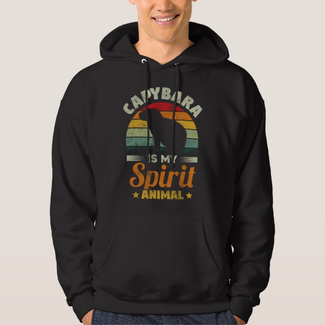 Sudadera Capybara Is My Spirit Animal   Capybara Rodent (Anverso)