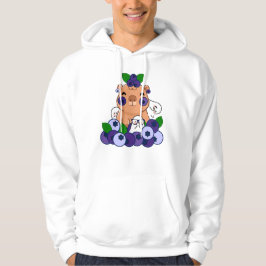 Sudadera Capybara Kawaii de Arándano y Pequeños Espíritus