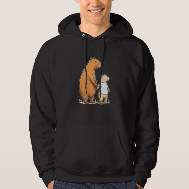 Sudadera Capybara Mother and Kid Happy Family_1 (Anverso)