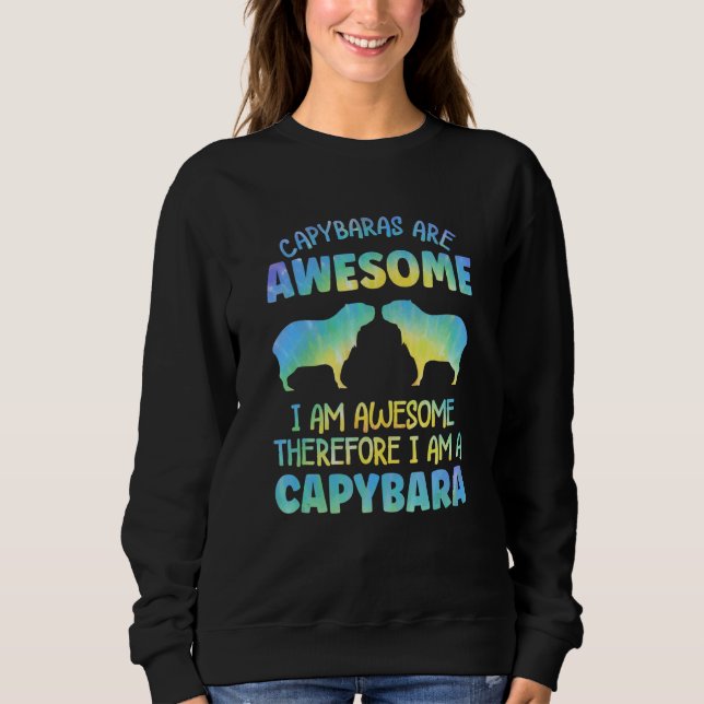 Sudadera Capybara Outfit for Capybara Lovers Apparel Women  (Anverso)