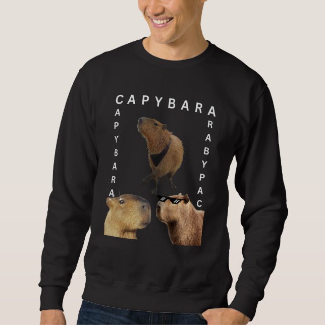 Sudadera Capybara Photo Rodent Animal OK Pull Up Cappy (Anverso)