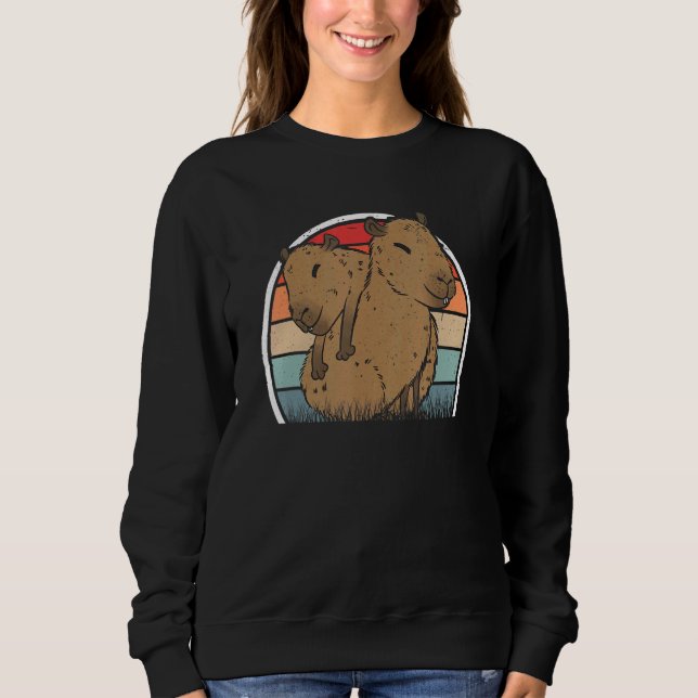 Sudadera Capybara Retro Capybara Vintage (Anverso)