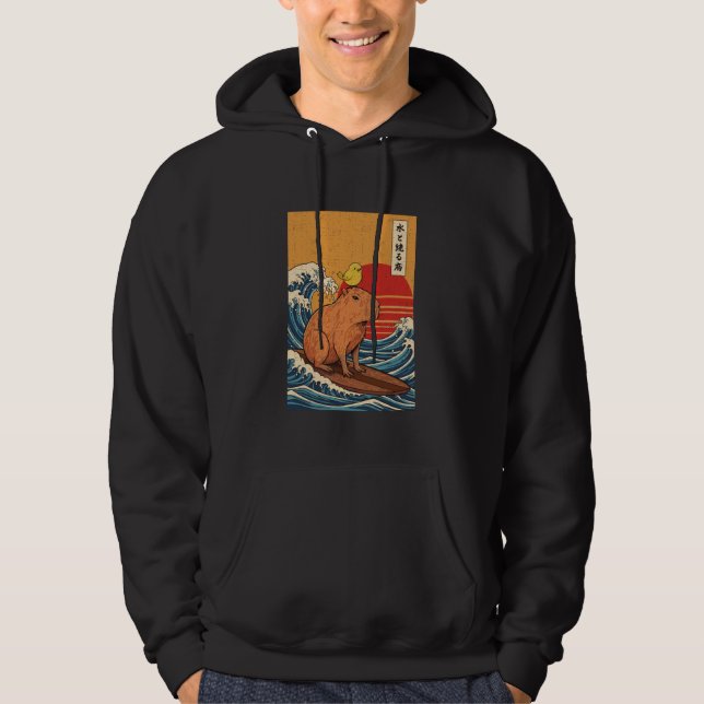 Sudadera Capybara Surfing (Anverso)