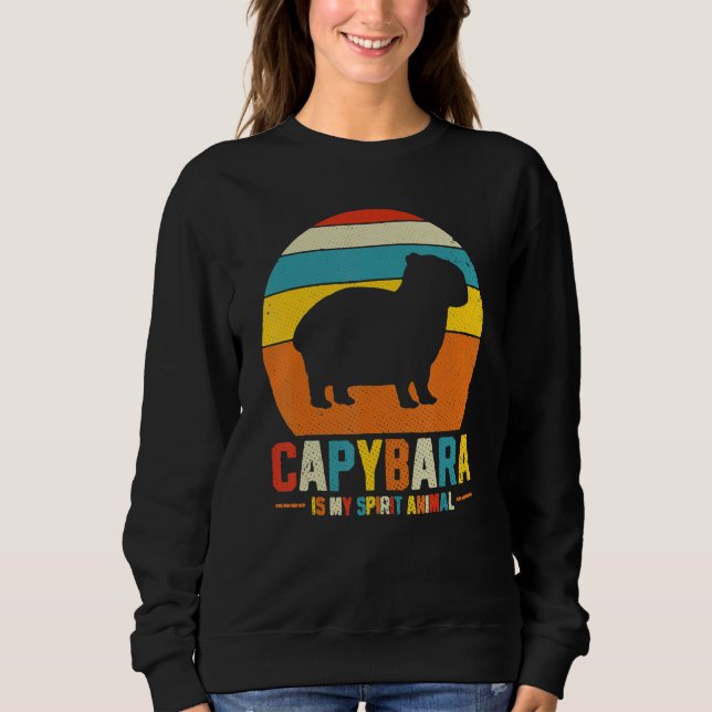 Sudadera Capybara Vintage Funny (Anverso)
