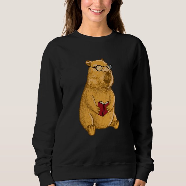 Sudadera Capybara with Glasses (Anverso)