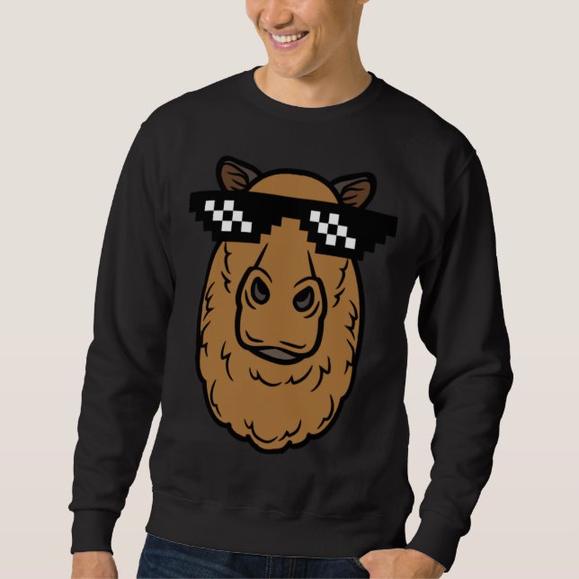 Sudadera Capybara With Sunglasses Illustration (Anverso)