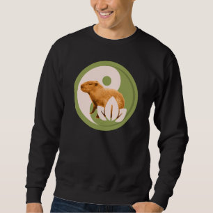 Sudadera Capybara Zen Yin Yang Naturaleza Pacífica