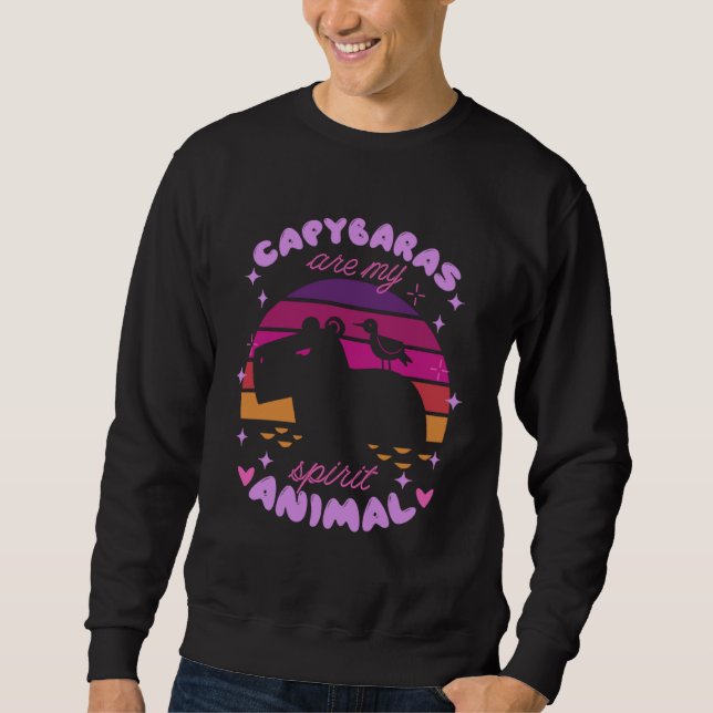 Sudadera CAPYBARAS ARE MY SPIRIT ANIMAL  Capybara Sunset Me (Anverso)