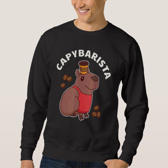 Sudadera Capybarista Capybara Barista Coffee (Anverso)