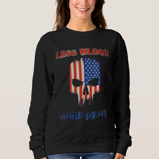 Sudadera Cara de bandera americana (Anverso)