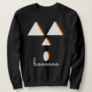 Sudadera Cara de calabaza de Halloween geométrica
