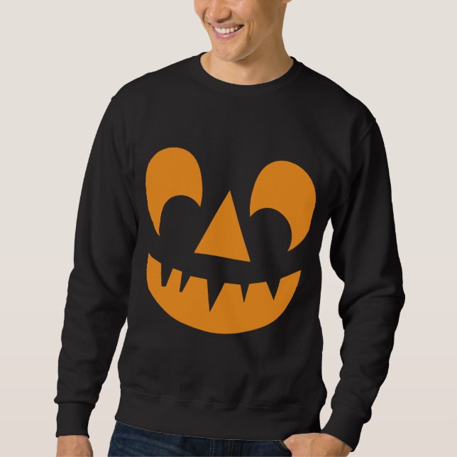 Sudadera Cara de calabaza de Jack O Lantern (Anverso)