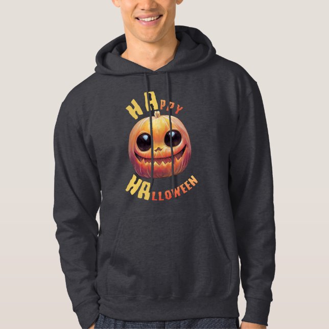 Sudadera Cara de calabaza | Feliz Halloween (Anverso)