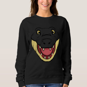 Sudadera Cara de Cocodrilo Lagarto Reptiles Zoológico Anima