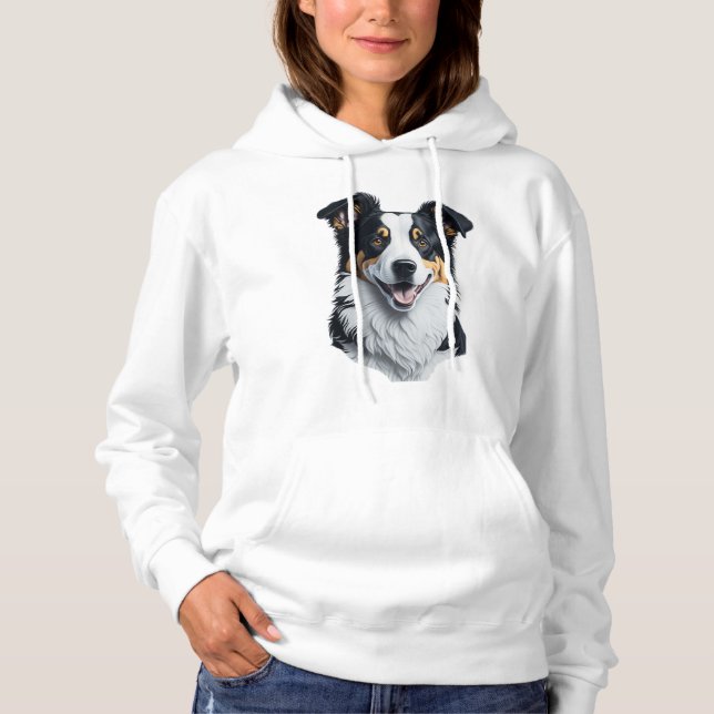 Sudadera Cara de color de borde (Anverso)