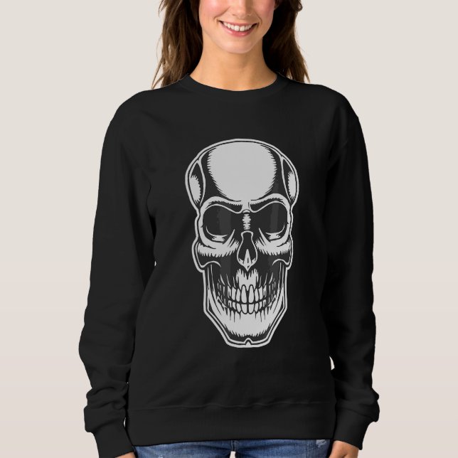 Sudadera Cara de Cráneo Espeluznante (Anverso)