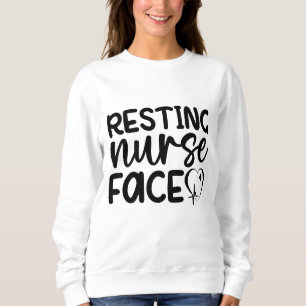 Sudadera Cara de enfermera en reposo