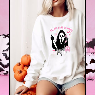 Sudadera Cara de Fantasma de Halloween Divertida para Mujer