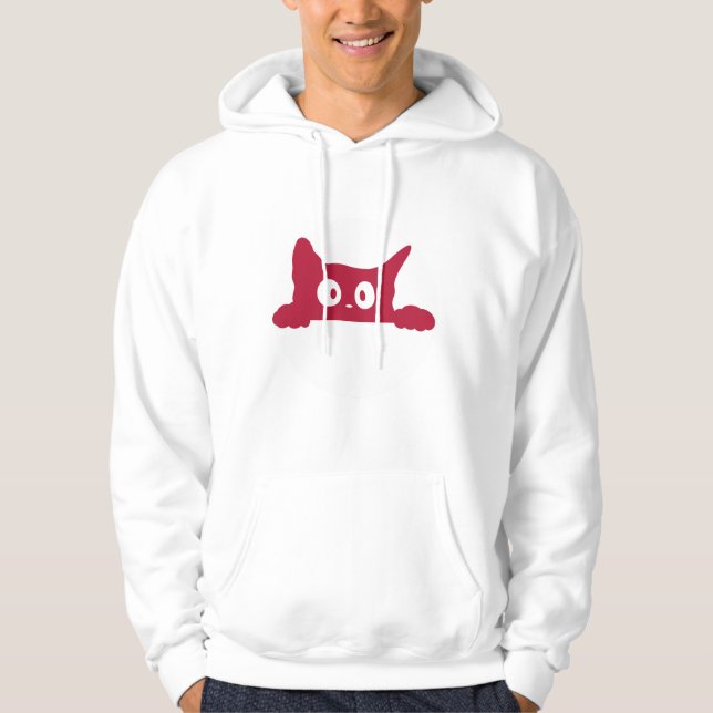 Sudadera Cara de gato Minimalista (Anverso)