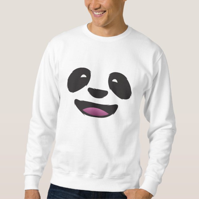 Sudadera Cara de la panda - fauna animal linda (Anverso)
