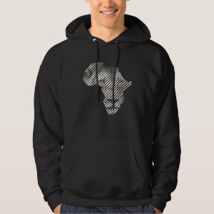 Sudadera Cara de León Forma de África Rayas Diagonales para