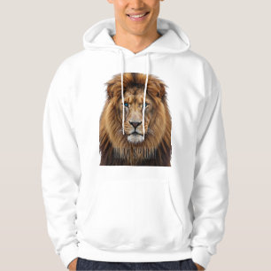 Sudadera Cara de León Majestuoso con Ojos Azules Anima Fa