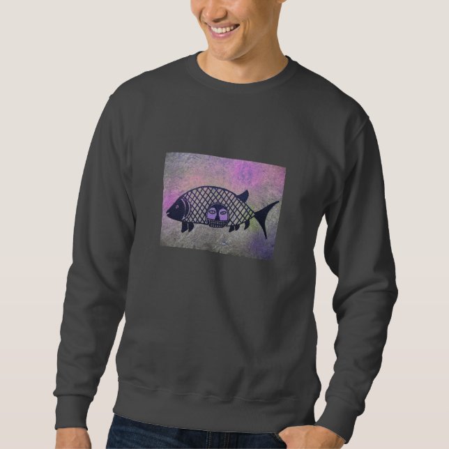 Sudadera cara de los pescados (Anverso)