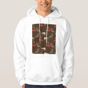 Sudadera Cara de mujer de una línea: patrón abstracto.