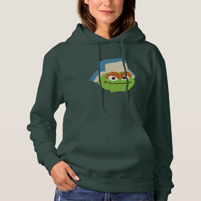 Sudadera Cara de Oscar el Gruñón en el bosque (Anverso)