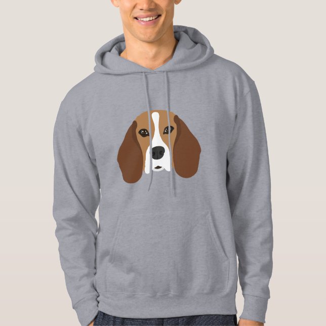 Sudadera Cara de perro Beagle (Anverso)