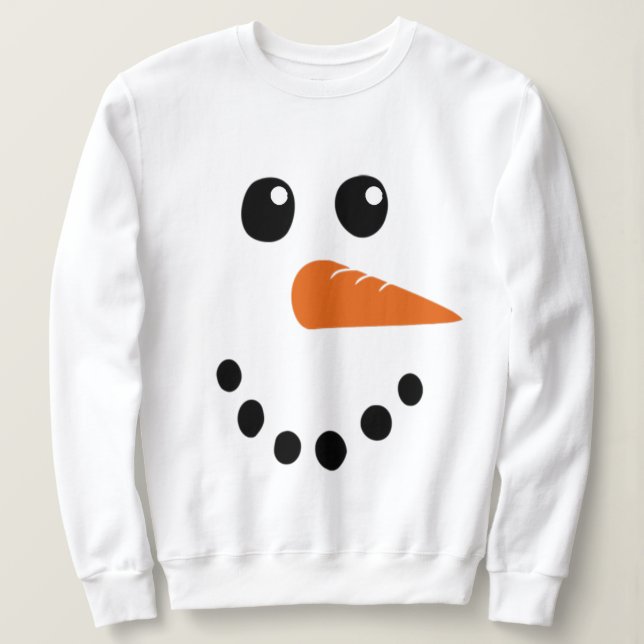 Sudadera Cara de Snowman (Anverso del diseño)