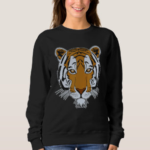 Sudadera Cara de Tigre Cabeza Grandes Felinos Imprimir Anim