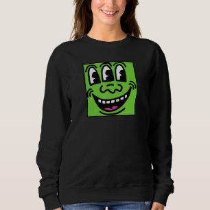 Sudadera Cara de Tres Ojos de Escuadra Verde