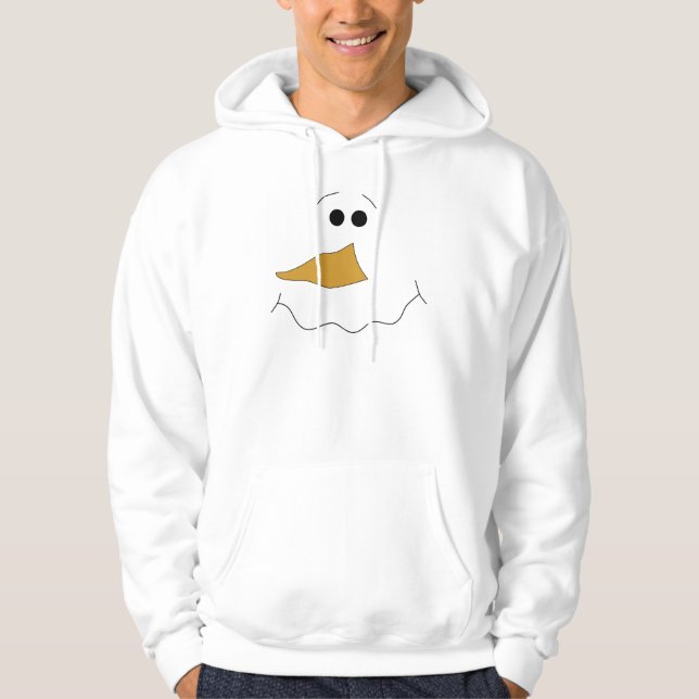 Sudadera Cara del muñeco de nieve (Anverso)
