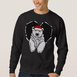 Sudadera Cara Del Oso De Hielo De Ropa Torneada Con Gorra D