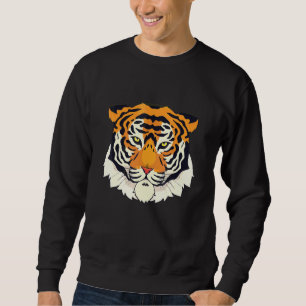 Sudadera Cara del tigre de Bengala Cara de tigre grande sin
