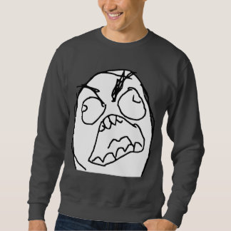 Sudadera Cara enojada Meme de la rabia de Fuu Fuuu del