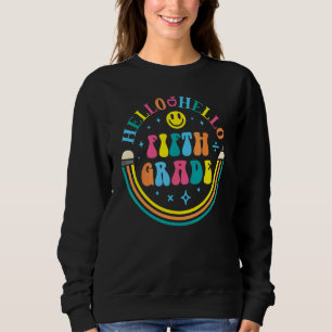 Sudadera Cara Feliz Hola Quinto Grado Vibraciones De 5to Gr
